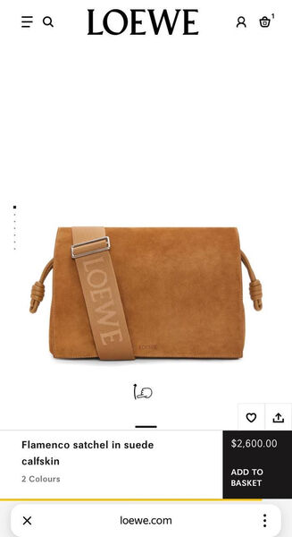 Мужская сумка мессенджер Loewe мужской замша бежевый 168842-7