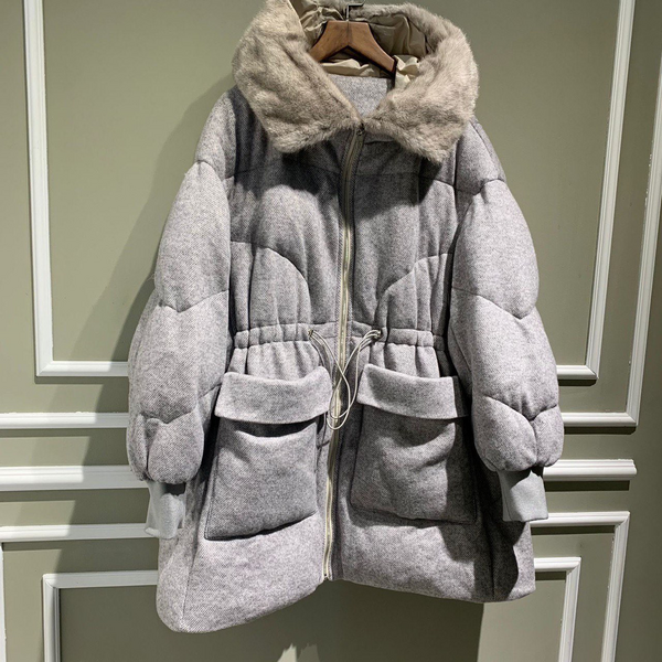 Пуховик Loro Piana женский графитовый 62833-3
