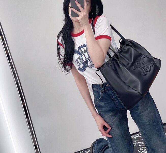 Сумка Celine женский кожа черный 124067-15