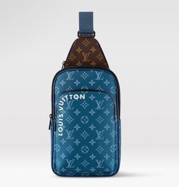 Мужская сумка слинг Louis Vuitton мужской кожа синий 136870