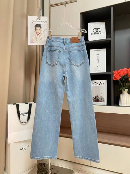 Джинсы Christian Dior женский джинса бирюзовый 180412-5