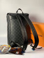 Мужской рюкзак Louis Vuitton мужской кожа черный 121189-2