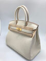 Сумка Hermès Birkin 30 ручная работа женский кожа белый 75352-3