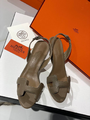 Босоножки Hermès женский кожа 12284-2