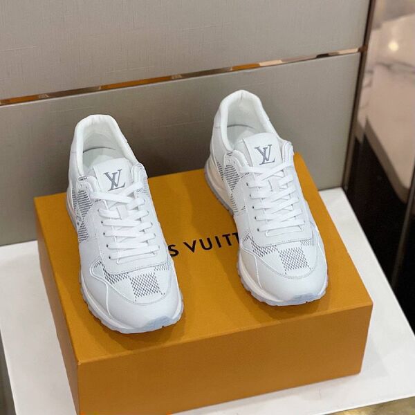 Мужские кроссовки Louis Vuitton Run Away мужской кожа белый k3602053-1-8