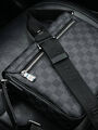Мужская сумка мессенджер Louis Vuitton мужской кожа черный 108568-3
