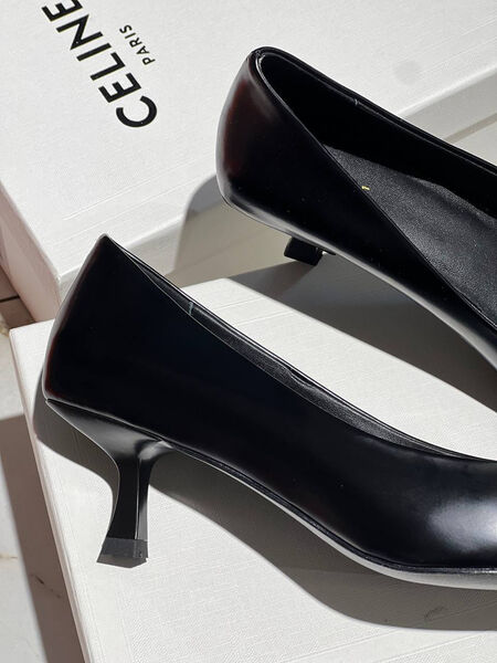 Туфли Celine женский кожа черный 146961-2