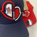 Детская кепка Moncler ткань бордовый 16673-2