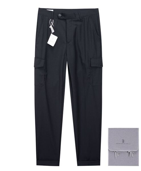 Мужские брюки Brunello Cucinelli мужской черный 158153