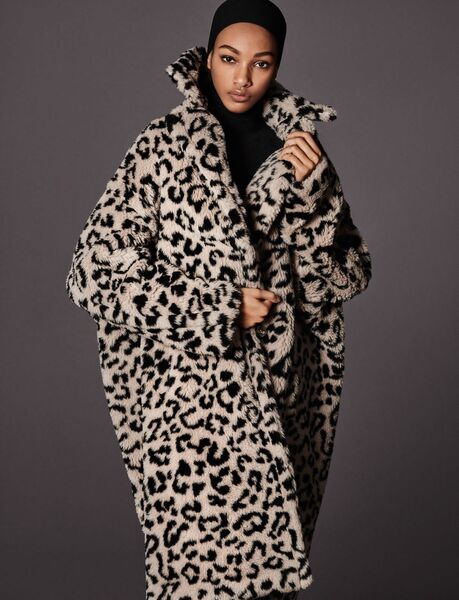 Шуба Max Mara женский леопардовый 91290-2