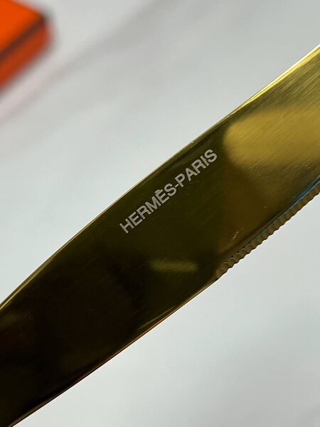 Набор столовых приборов Hermès металл золотой t1432057-1-6