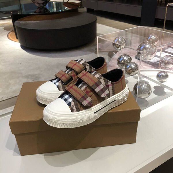 Детские кеды Burberry текстиль 179688-5