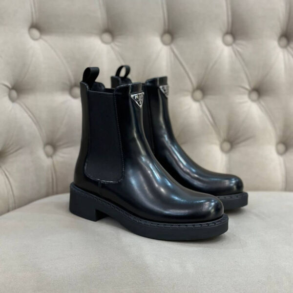 Ботинки Prada женский кожа черный 127342-2