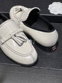 Лоферы Chanel женский кожа белый 146276-2