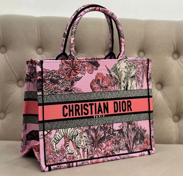 Сумка Christian Dior Book 41 женский текстиль розовый 120992