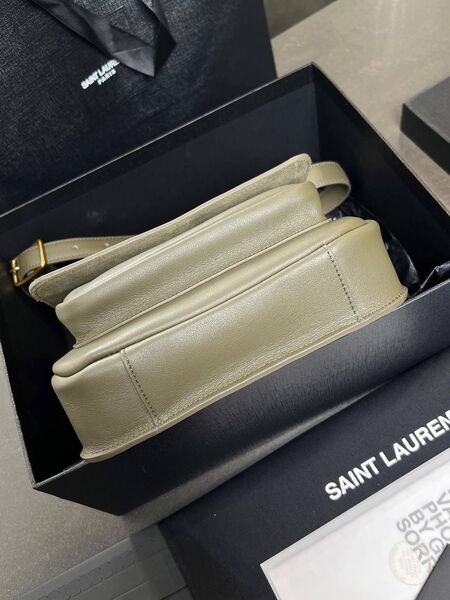 Cумка Saint Laurent женский кожа хаки c0374929-1-9