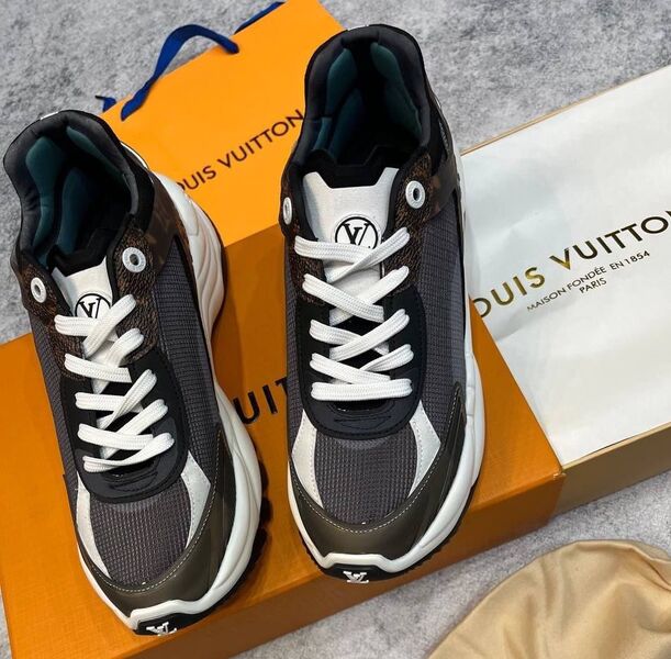 Кроссовки Louis Vuitton женский сетка графитовый 126110