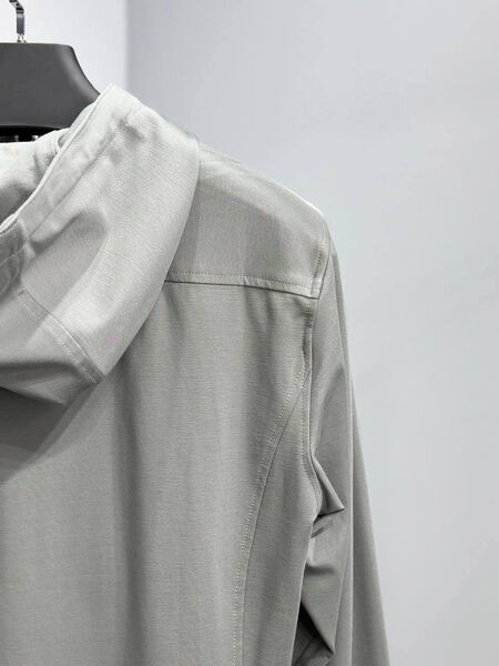 Мужская рубашка с капюшоном Kiton мужской графитовый 131849-4