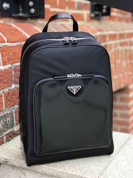 Рюкзак Prada мужской нейлон черный 65312-2