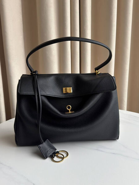 Сумка Balenciaga Rodeo Medium женский кожа черный 189460-5