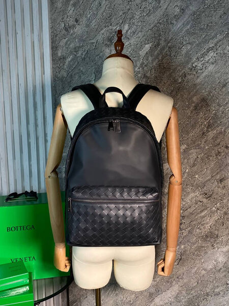 Мужской рюкзак Bottega Veneta мужской кожа черный 152927-2