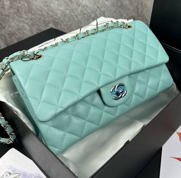 Сумка Chanel 2.55 женский кожа бирюзовый 138723