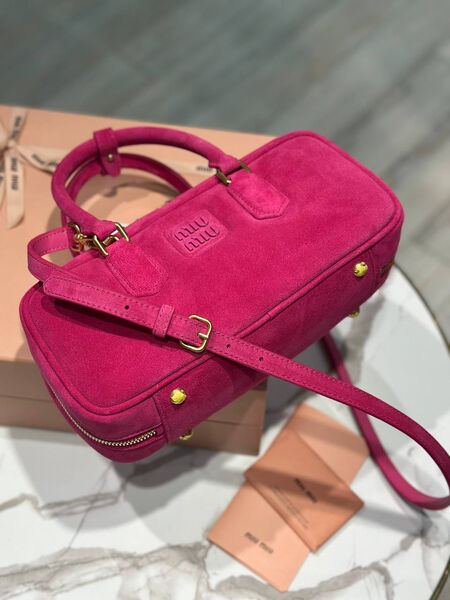 Сумка Miu Miu женский замша бордовый 192646-3