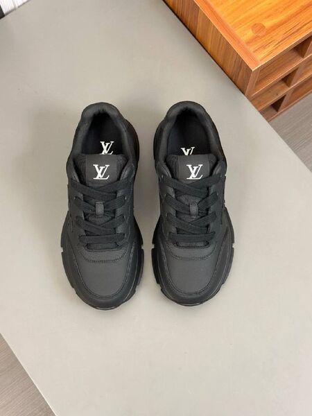 Мужские кроссовки Louis Vuitton Classic мужской кожа черный g0039248-1-9