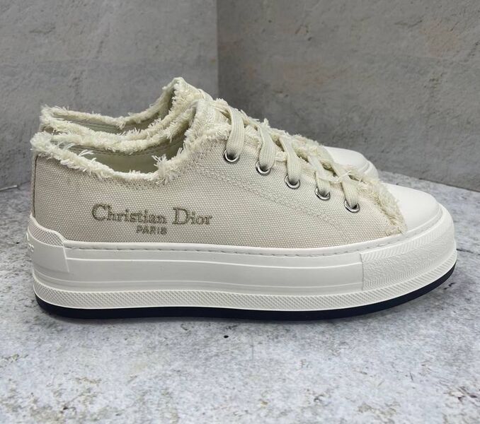 Кеды Christian Dior женский текстиль белый 145990