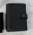 Кошелек Chanel женский кожа страуса черный 153436