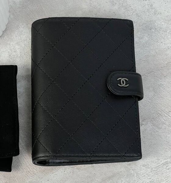 Кошелек Chanel женский кожа черный 153436
