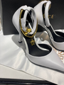 Туфли Versace женский кожа белый 81757-2
