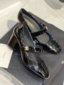 Туфли Chanel женский кожа черный 128598-5