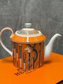 Чайный набор Hermès фарфор оранжевый t3694003-1-9