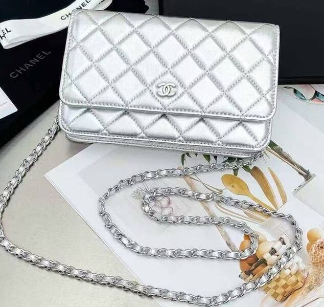 Сумка Chanel женский кожа графитовый 179255