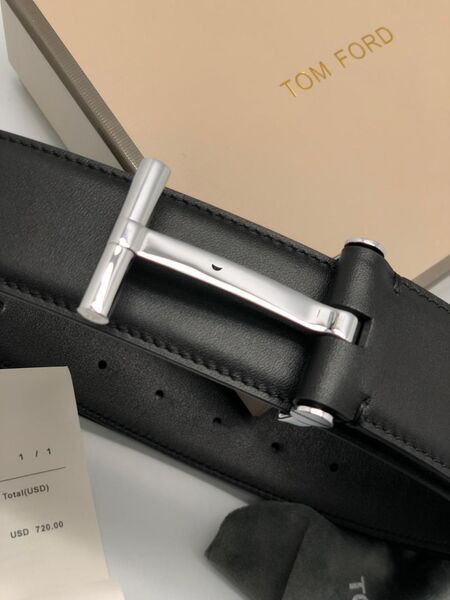 Ремень Tom Ford мужской кожа черный 63723-2