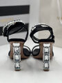 Босоножки Aquazzura женский кожа черный 105441-2