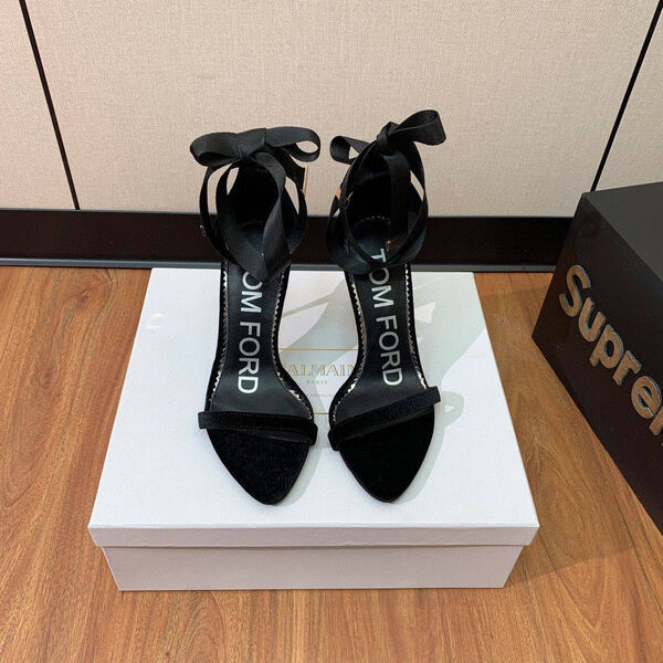 Туфли Tom Ford женский бархат черный 150298-2