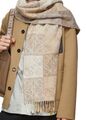 Шарф Loewe из шерсти и шелка женский шерсть бежевый n5321342-1-2