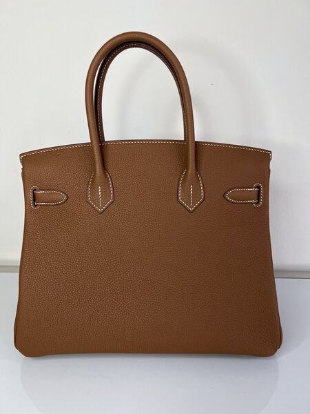 Сумка Hermès Birkin 30 ручная работа женский кожа бежевый 75341-3