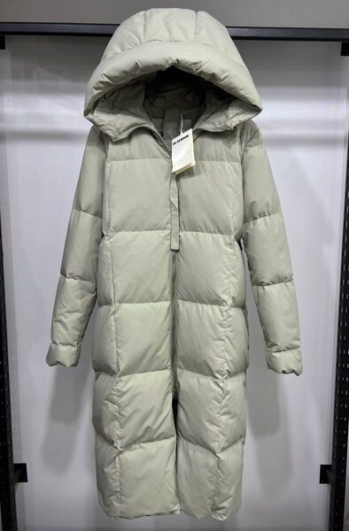 Пуховик Jil Sander женский болотный 129977