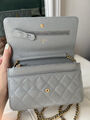 Сумка Chanel Mini женский кожа графитовый 143073-3