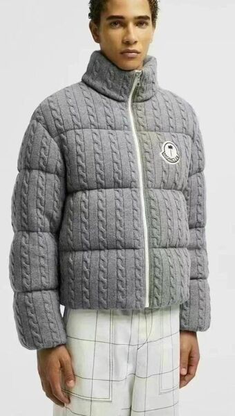 Мужской пуховик Moncler мужской графитовый 200551