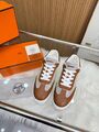Женские кроссовки Hermes женский кожа коричневый T761106-1-7