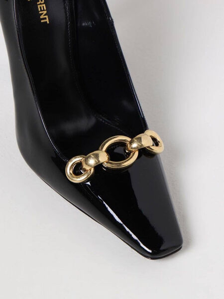 Туфли Saint Laurent женский кожа черный 100485-2