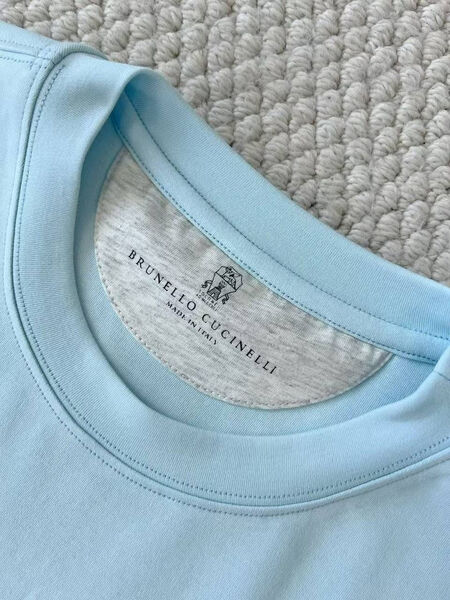 Мужская футболка Brunello Cucinelli мужской бирюзовый 173526-7