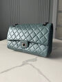 Сумка Chanel Vintage 28 женский кожа бирюзовый 134331-2