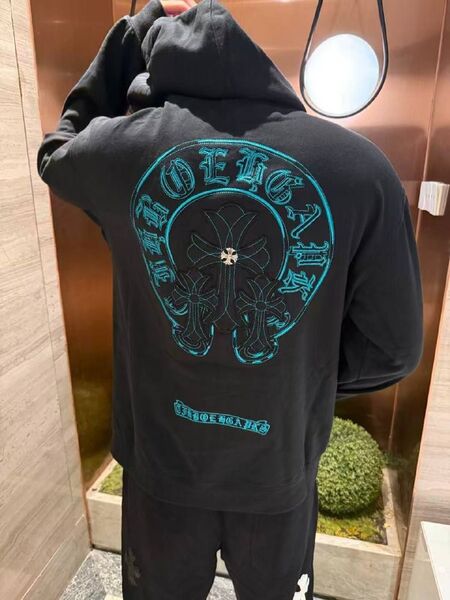 Мужское зип-худи Chrome Hearts мужской черный m9310971-1-9