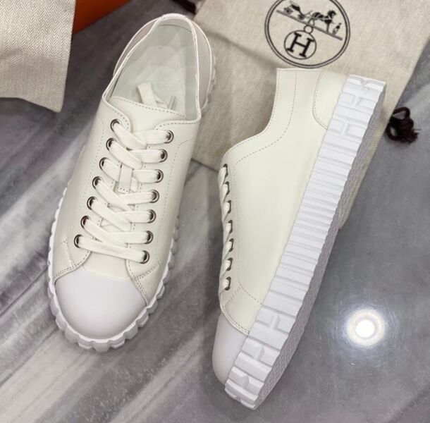 Кеды Hermès женский кожа белый 102855