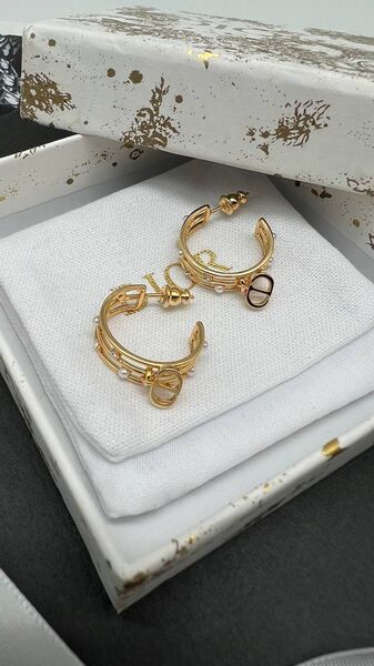 Серьги Dior бронзовый 176044